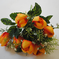 искусственные цветы орхидеи цвета желтый с оранжевым 17