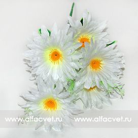 искусственные цветы букет ромашек цвета белый 6