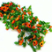 искусственные цветы куст ромашек цвета оранжевый 2